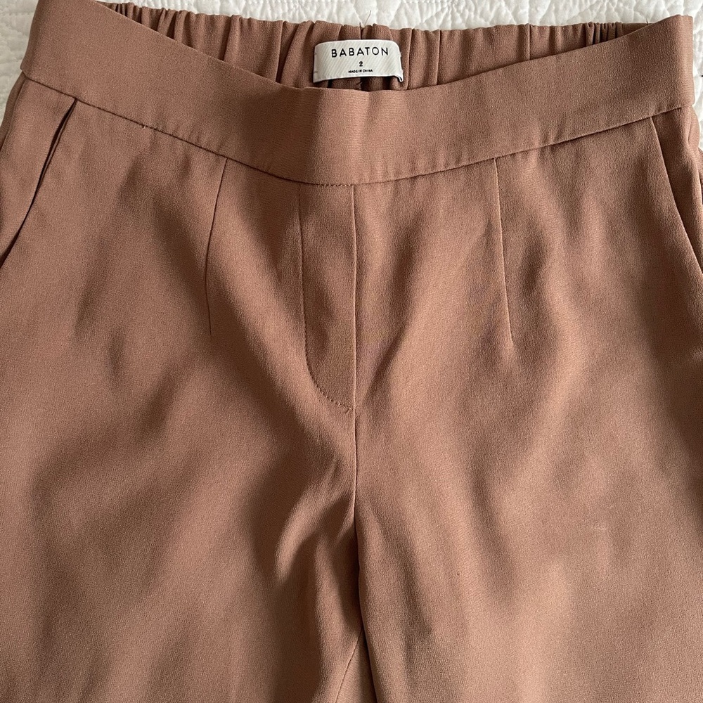 Babaton Tan Trousers